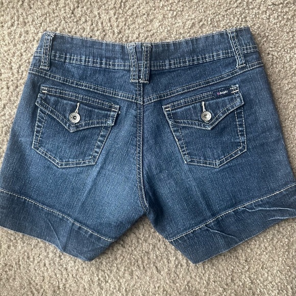 Angels Blue Jean Shorts Classic Design - Picture 5 of 6